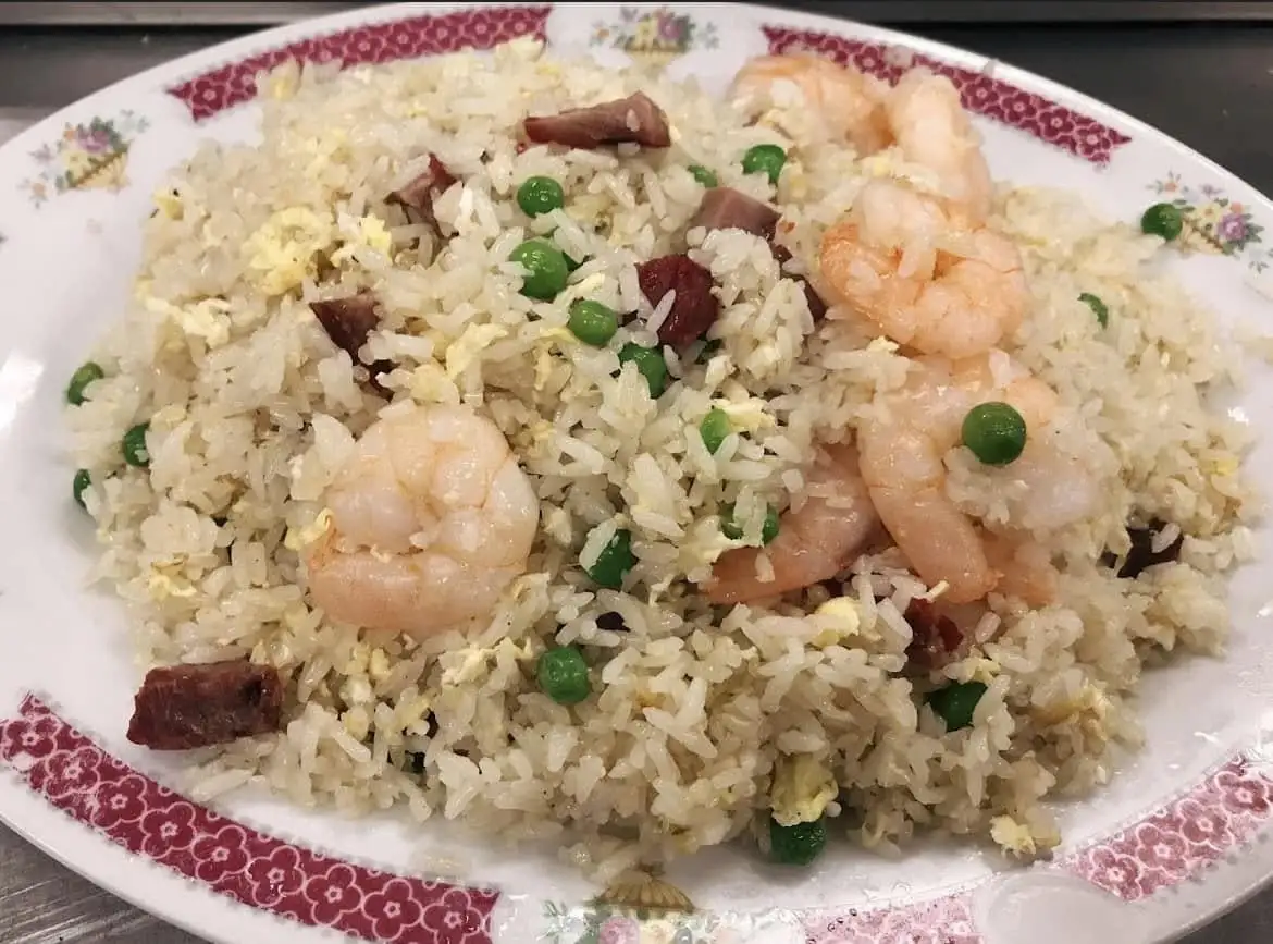 Chinese buffet selection with soups and dumplings at Rose Garden Regina